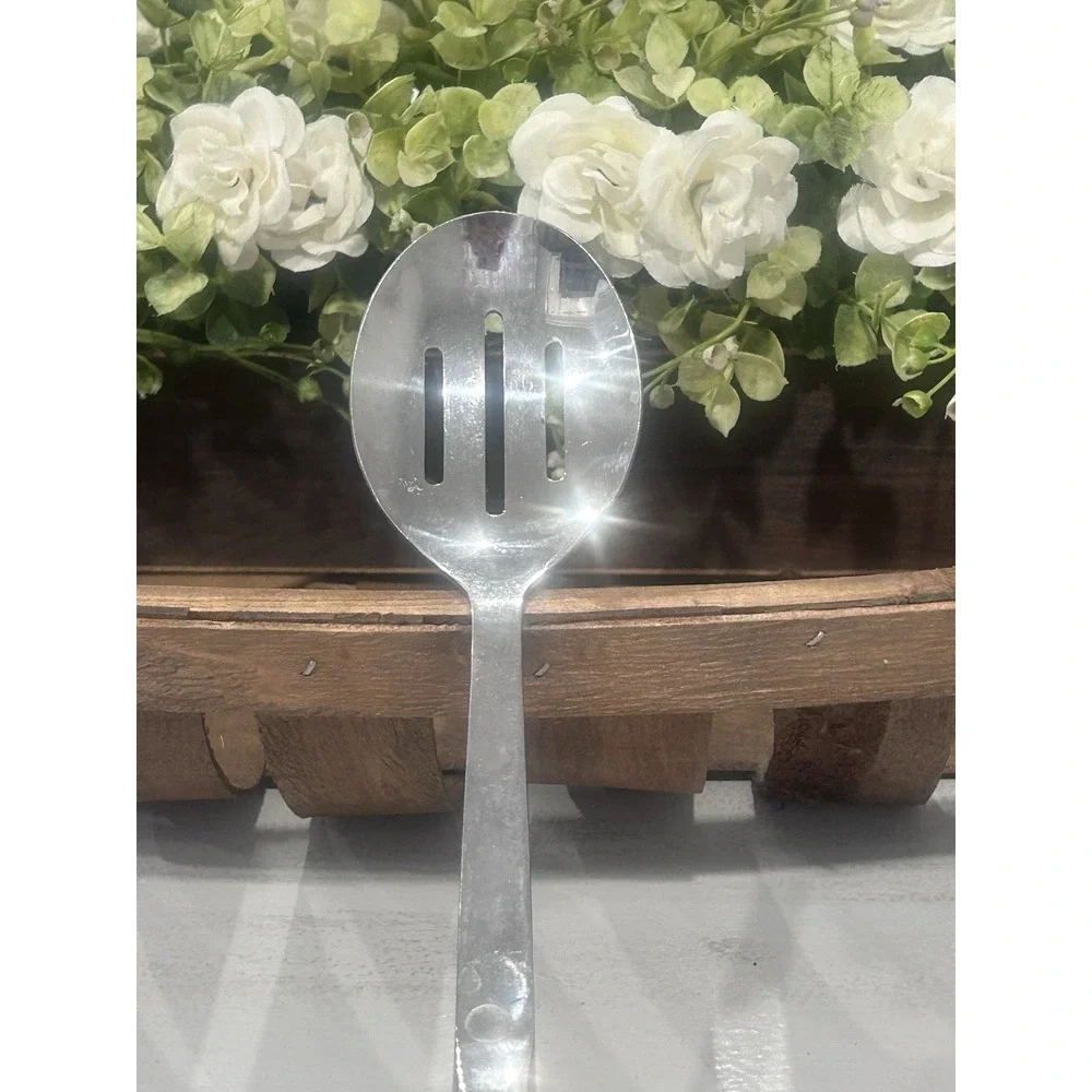 MCM Stainless Steel Serving Spoon Set of Two Serving Spoons